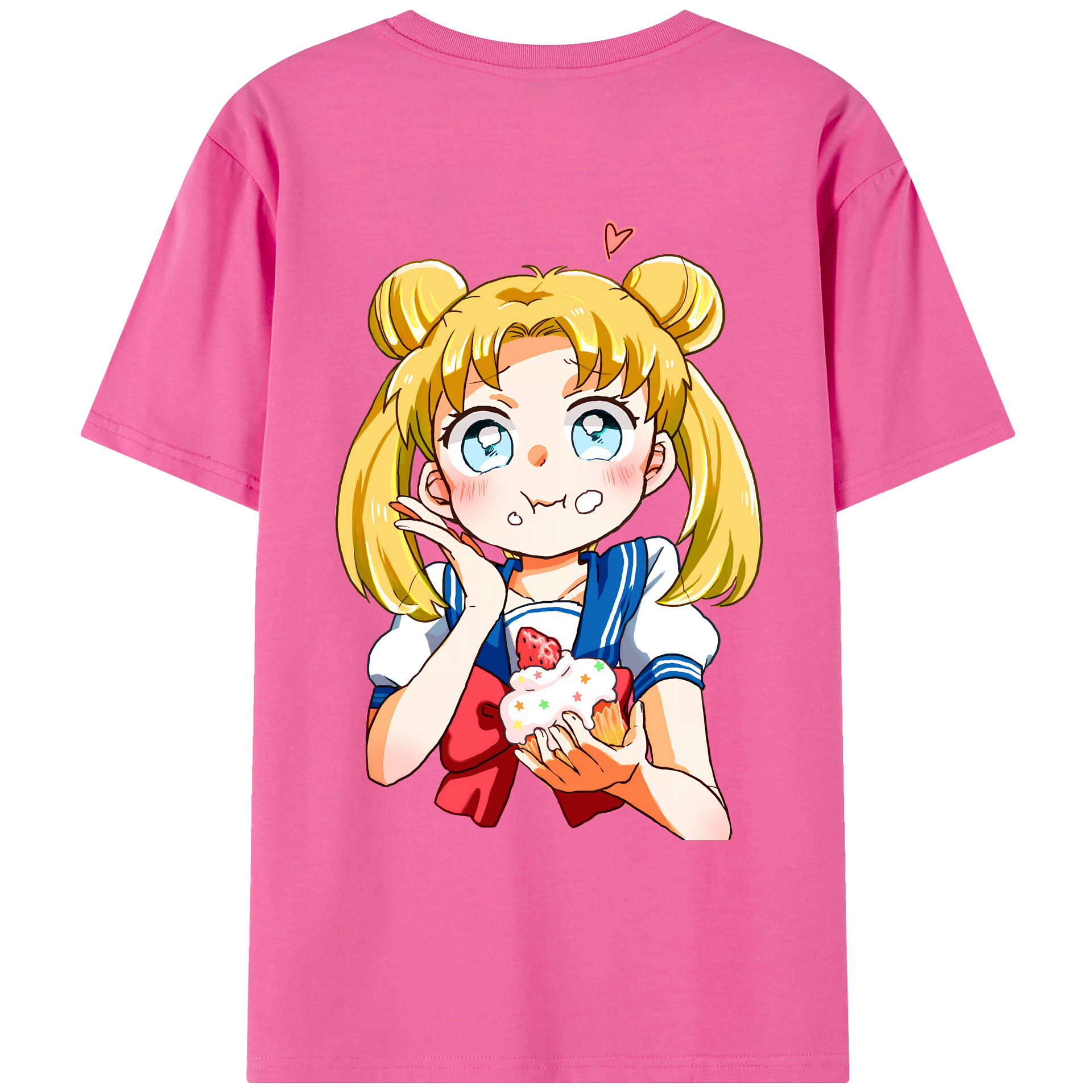 （画像用） 美少女戦士セーラームーン 愛野 美奈子 あいの みなこ Sailor Moon Aino Minako レディース半袖Tシャツ(バックプリント)